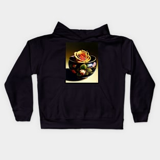 Rose Bowl Painting Kids Hoodie